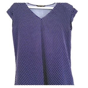 Express Top - Blue and White Polka Dot